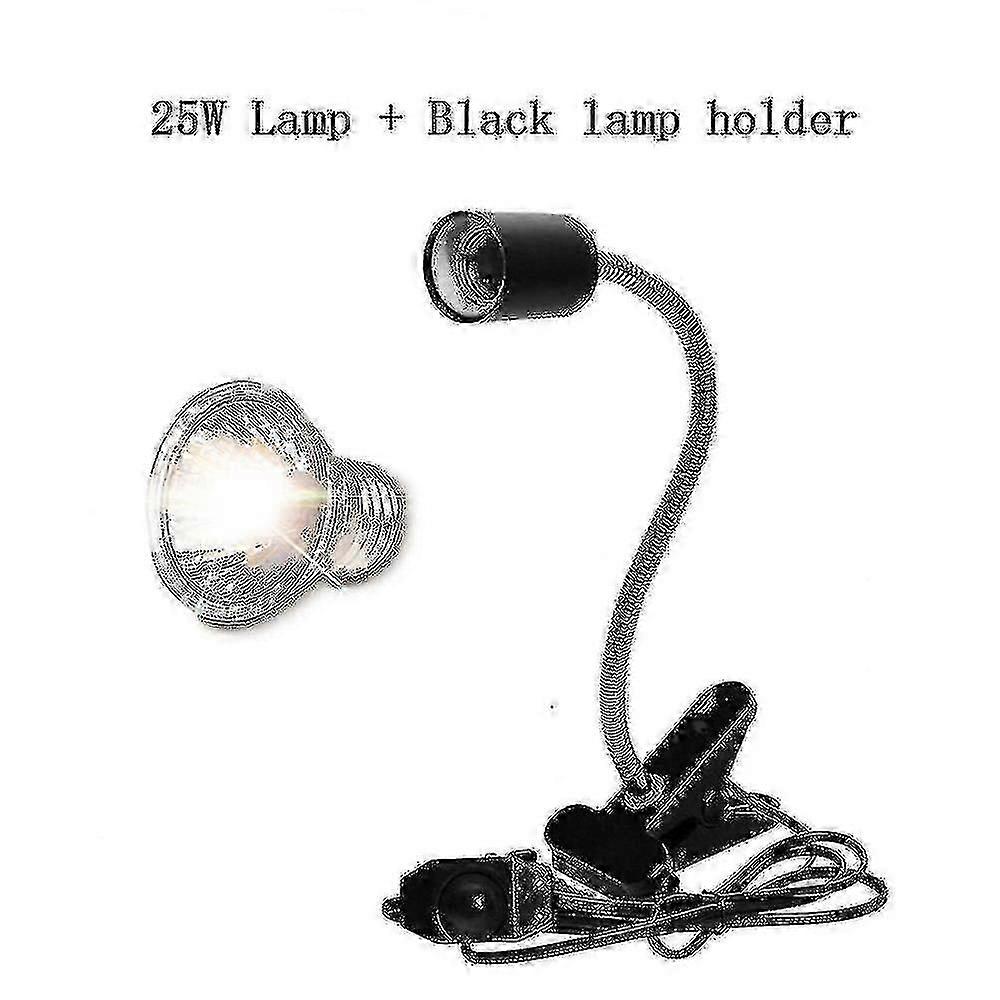 Reptile Uva Uvb Lamp With Clip-on Bulb Lamp Holder Kit Turtle Basking Uv Heating Lamp Bulb Set Tortoises Lizards Light Lighting Fiis