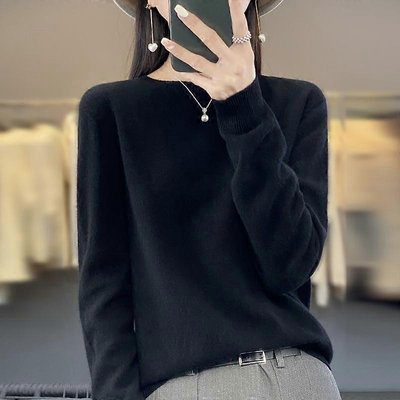 Cashmere Sweater Women's Sweater Autumn and Winter Wool Fashion O-neck Autumn Warm Pullover Top