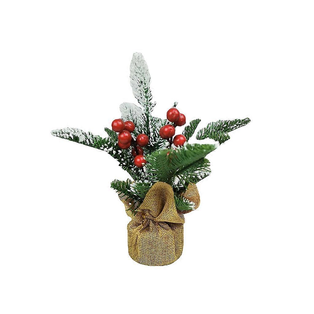 30/40/50/60cm Mini Christmas Tree Snow Pine Trees Desktop Table Decor Miniature Xmas Tree Decoration 2022 New Year Gifts
