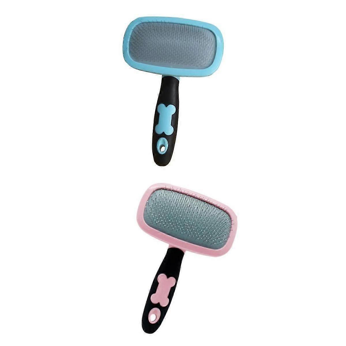 2Pack Pet Dog Cat Grooming Slicker Brush Comb Tool 360 Rotating Massage Comb