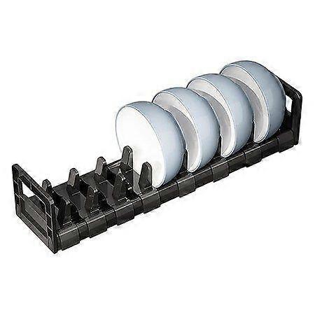 Adjustable Round Plate Organizer - Space-Saving Kitchen Storage Solution