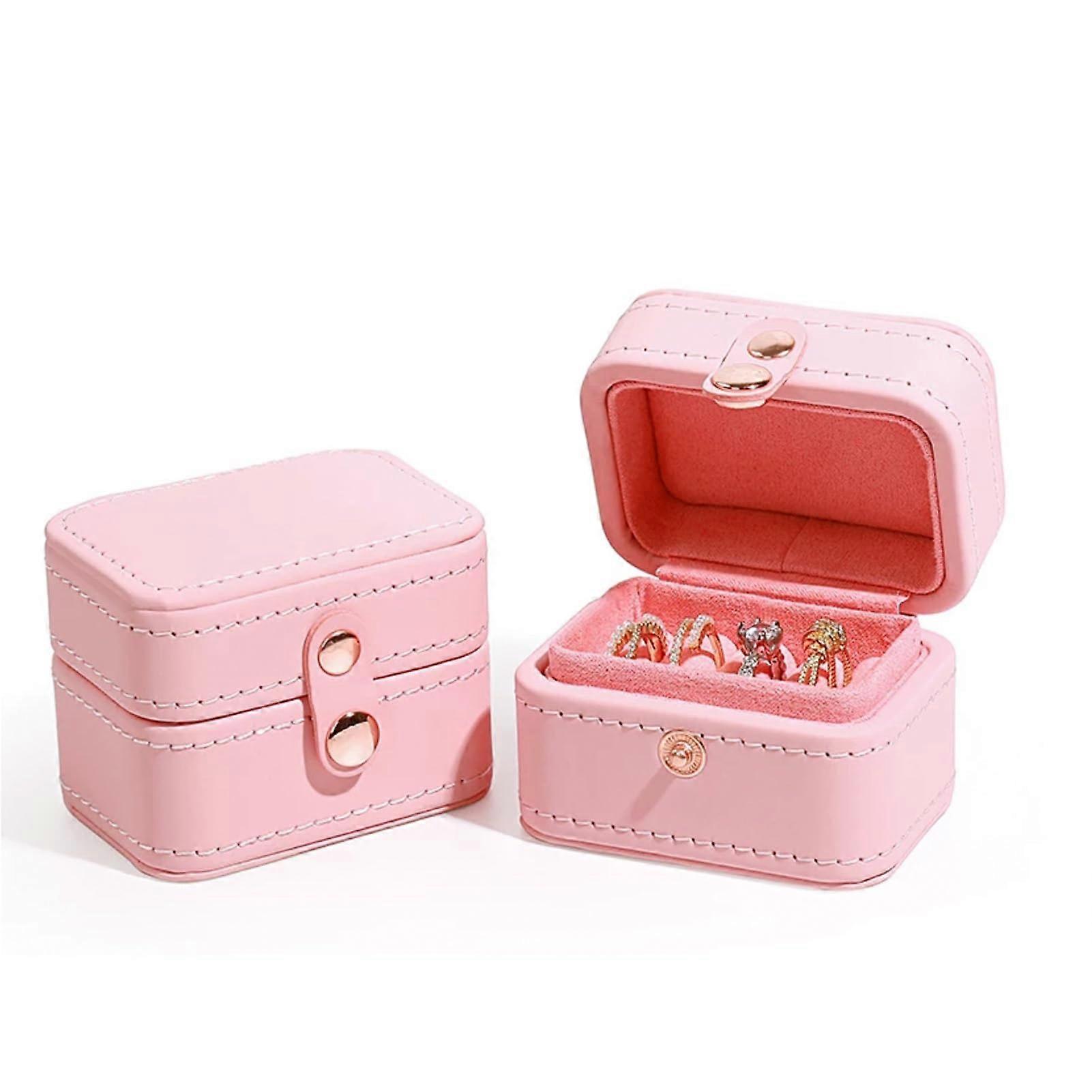 Mini Ring Case Small Travel Storage Organizer for Jewelry, Compact Design, Durable Material, Lightweight and Portable