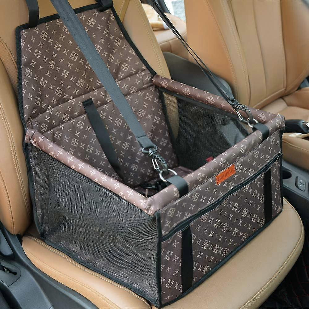 ブースター付き犬と猫のキャリア、通気性のあるペットの車のバッグペットの犬の猫のための車のシートベルト。