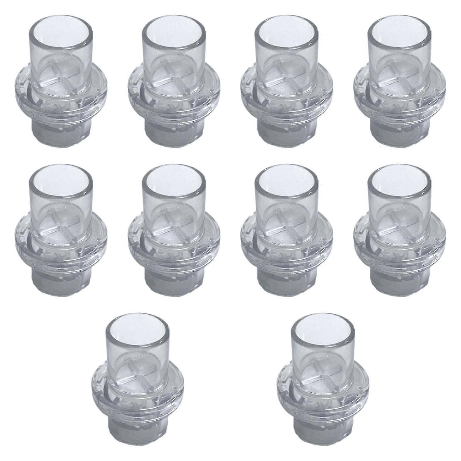 10 Pieces CPR Mask Replacement Single Way Valve Disposable for Home