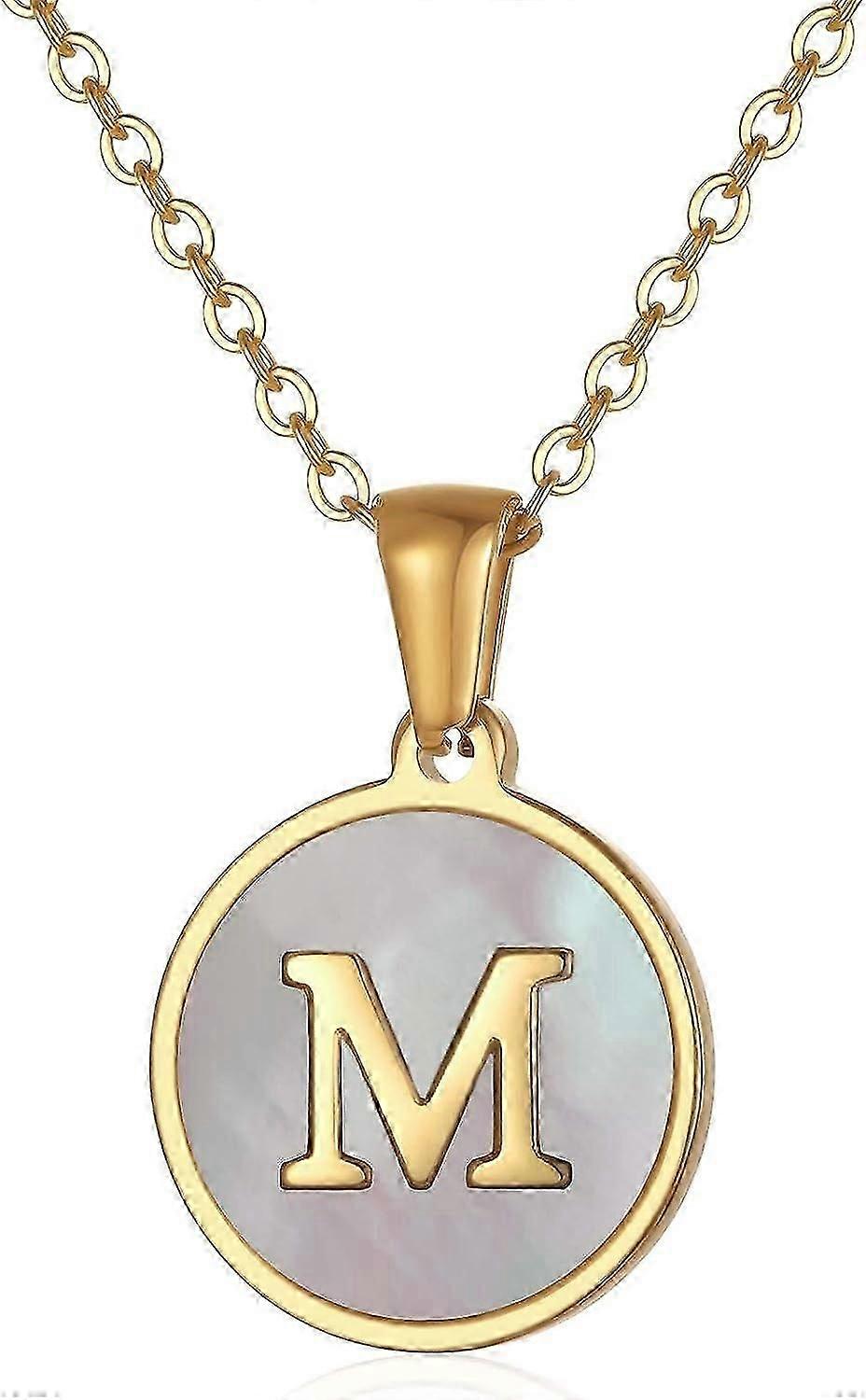 18-karatowy pozłacany naszyjnik z literą początkową ze stali nierdzewnej dla kobiet, delikatna 26 alfabet od A do Z naszyjniki z wisiorkiem Prezenty dla nastolatek
