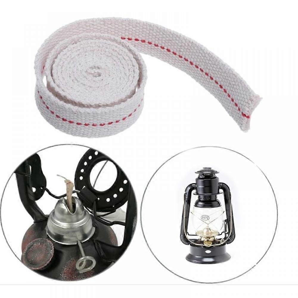 Oil Lamp Wick Length 5m - Kerosene Lamp Wick Width 10mm Lamp Wick 100% Cotton For Kerosene Lamp/Oil Lantern - Lamp Burner
