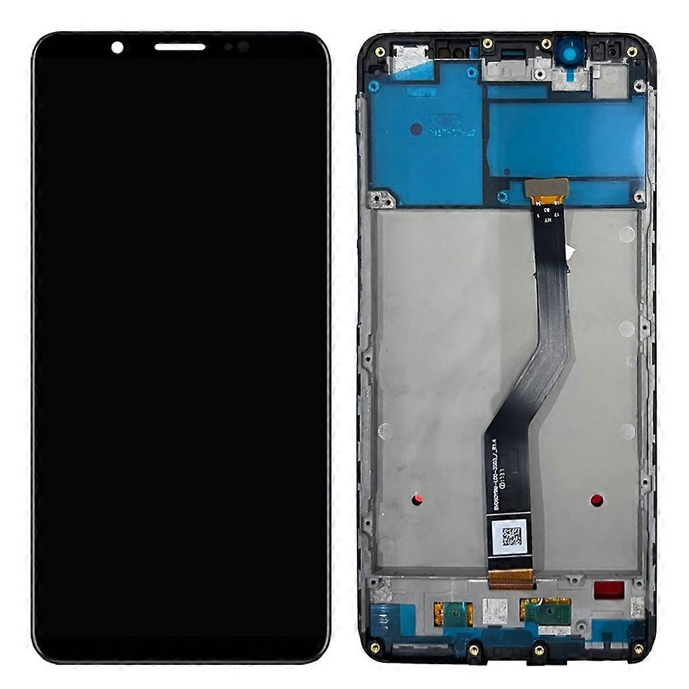 For vivo Y79/V7+ Grade B LCD Screen and Digitizer Assembly+Frame Replace Part (without Logo)-Black