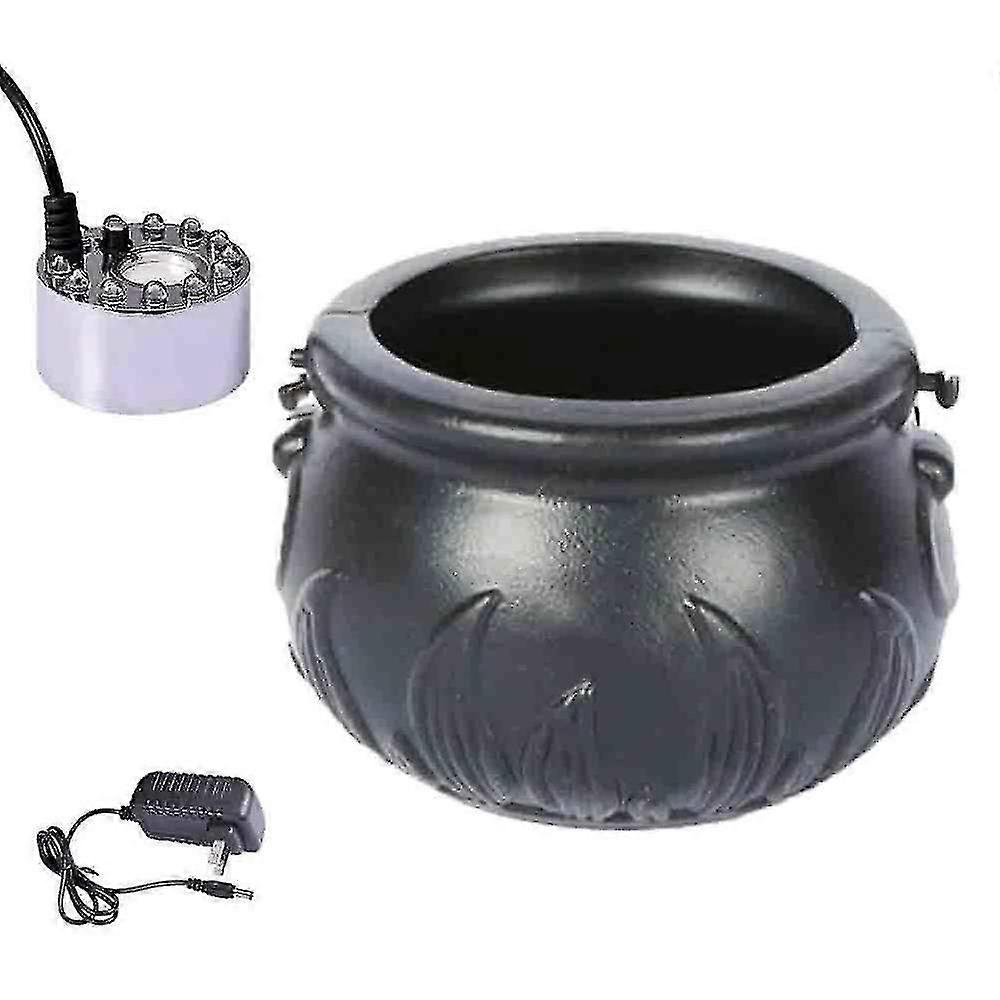 12led Halloween Witch Bucket Smoke Machine Witch Fog Lamp