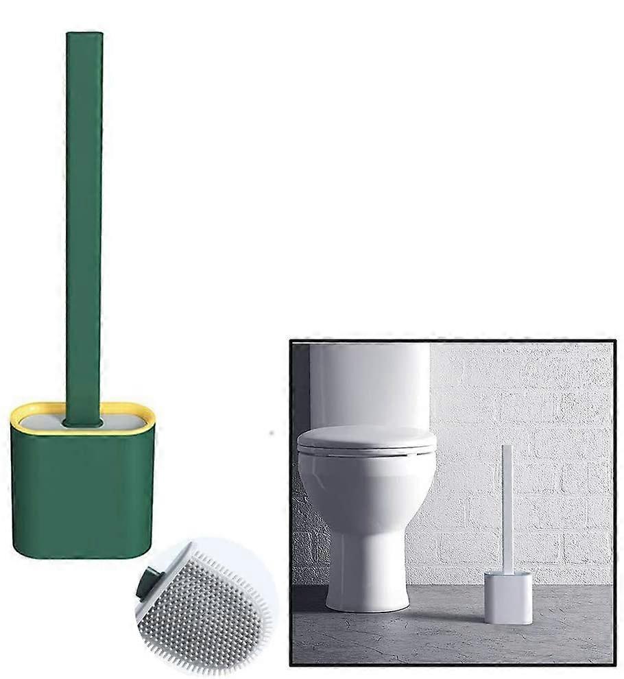 Toilet Scrubber with Ventilated Slot Base, Comfortable Non-Slip Handle, Durable and Rustproof Construction, Space-Saving, Wall-Mounted Option for