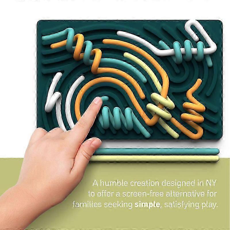 "Pushpeel Sensor Activity Board Children's Silicone Decompression Toy"