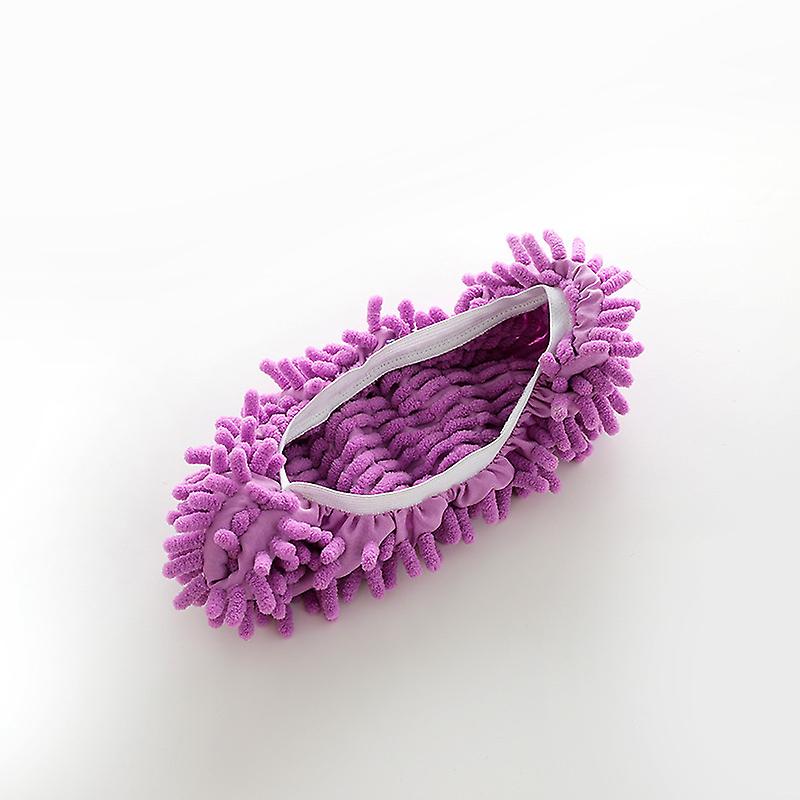Chenille Lazy Mopping Slippers Cover Clean The Floor Removable And Washable Mopping Slippers