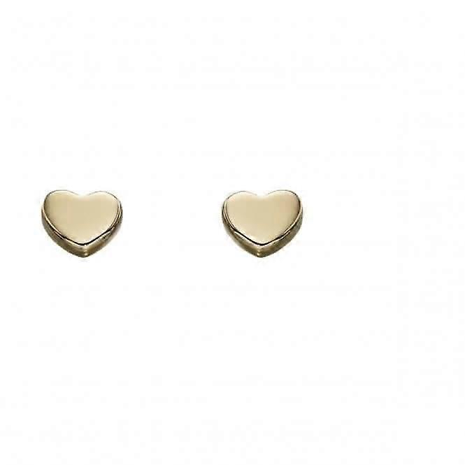 Elements Gold Yellow Gold Haert Stud Earrings GE2179