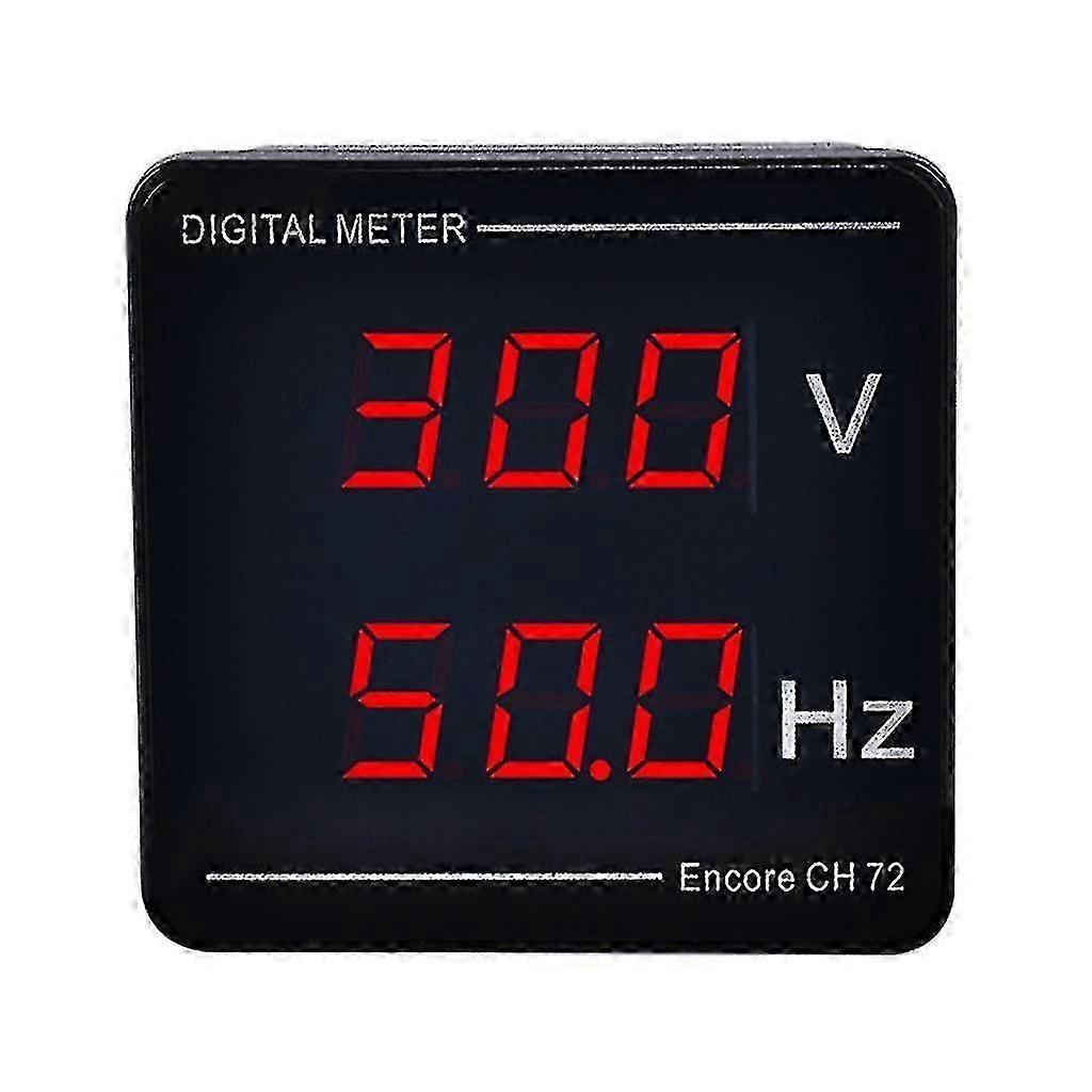 Voltage & Frequency Meter Digital Display 50-500v 10-99.9hz Quick Installation-Yvan