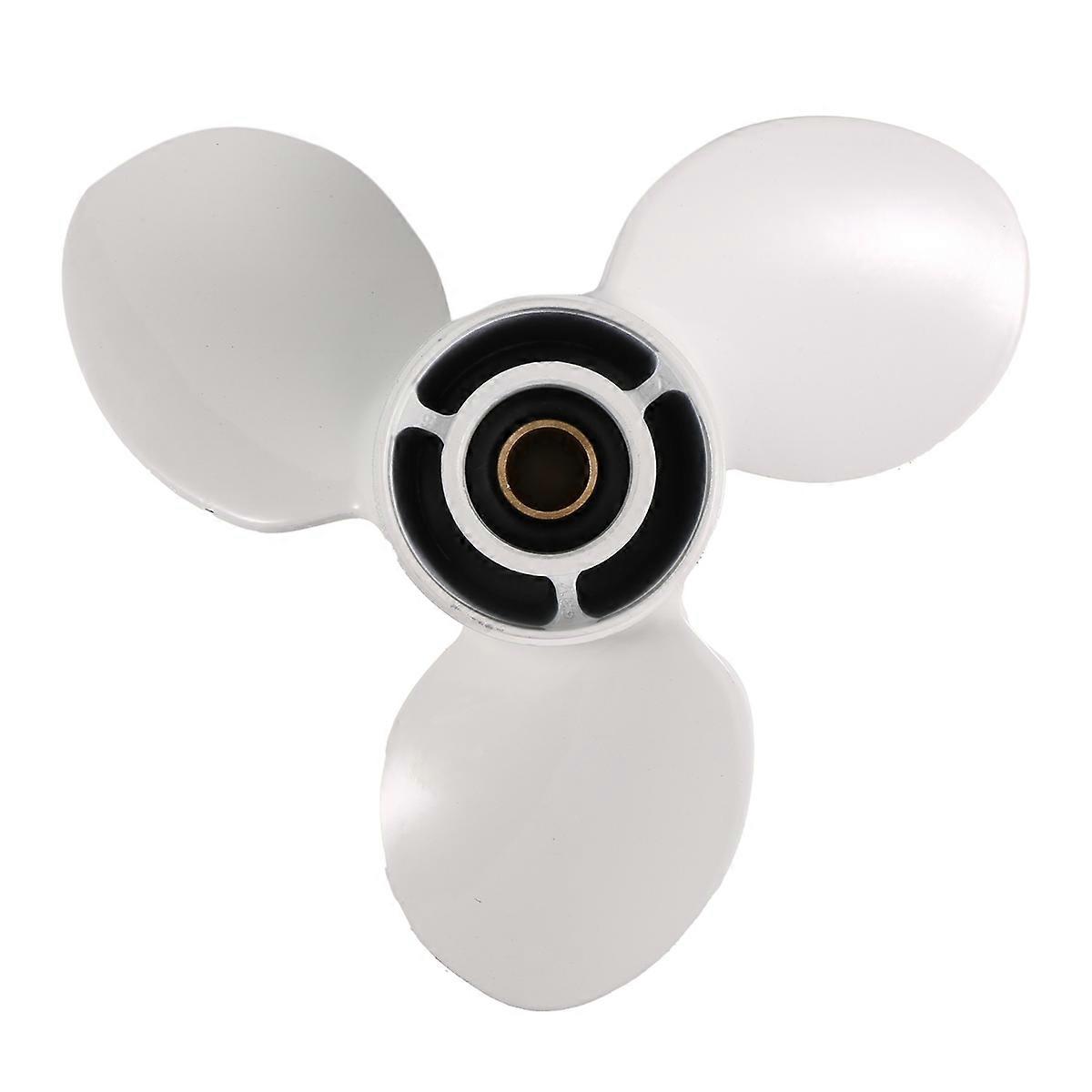 for 9.9-15HP 63V-45945-10-EL 9-1/4 x 9 Aluminum Alloy Marine Outboard Propeller 8 Spline Tooth 3 Bla