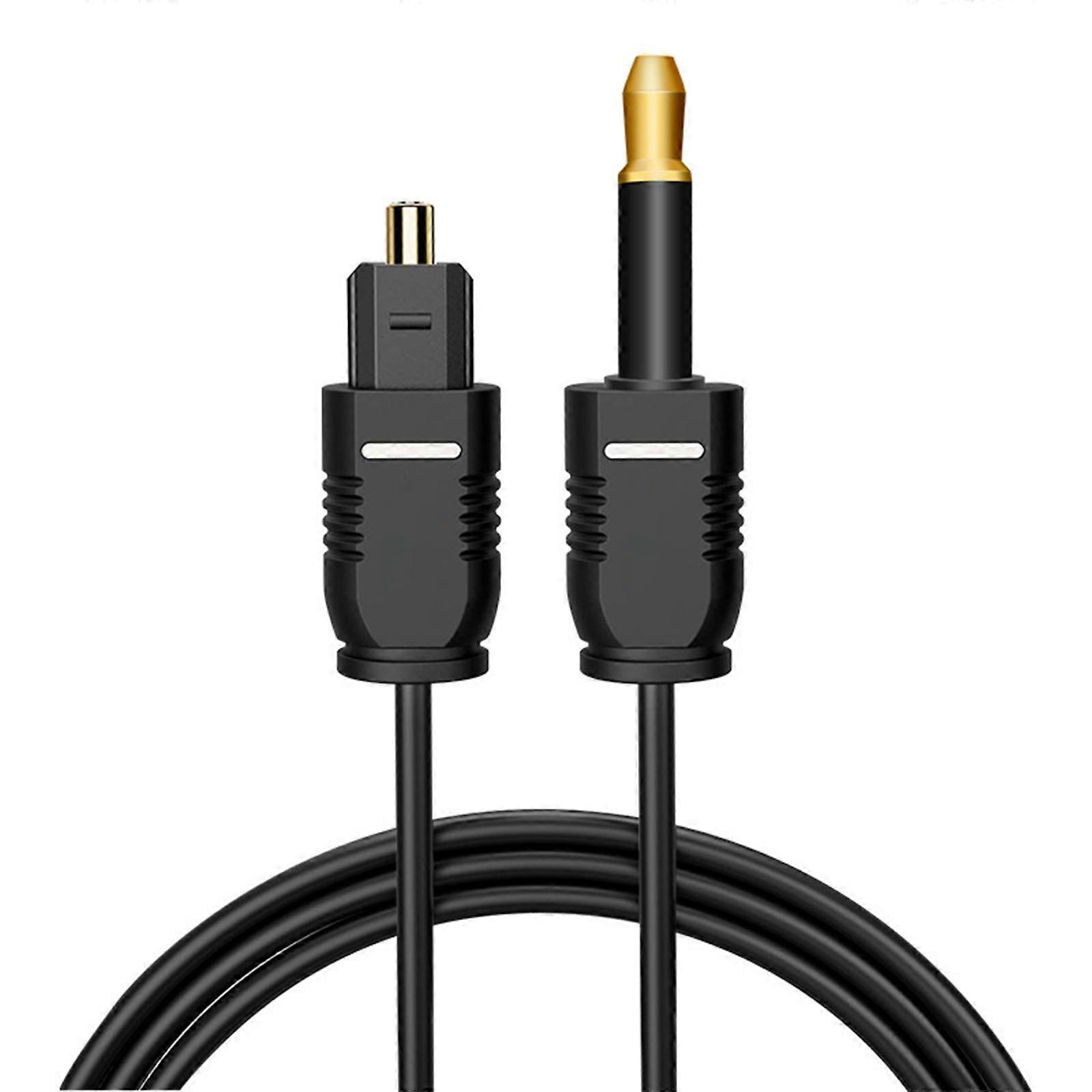 192KHz Optical to 3.5mm Conversion Sound Cable Adapter Conversion Cord for Home Theaters Systems & Games Consoles