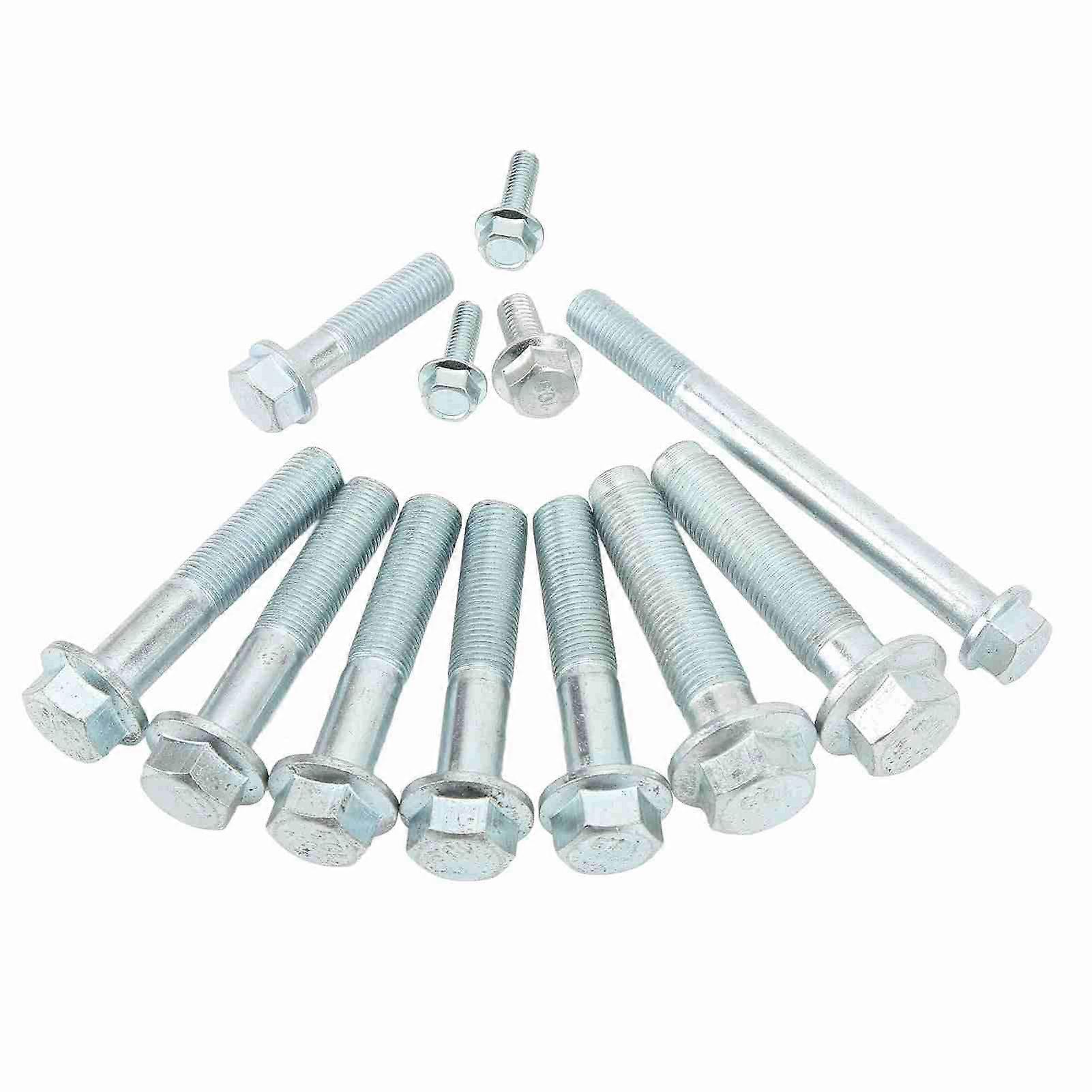 12PCS Transmission Bolt Kit Complete Metal Replacement for Acura B16 B18 B20 Hydro 5spd 