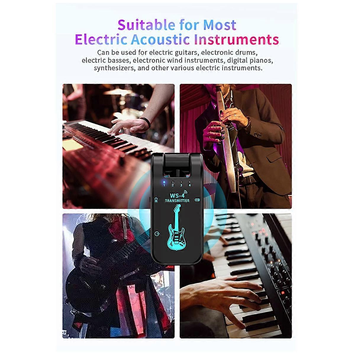2.4G Guitar Wireless Transceiver Audio Transmission Transceiver A
