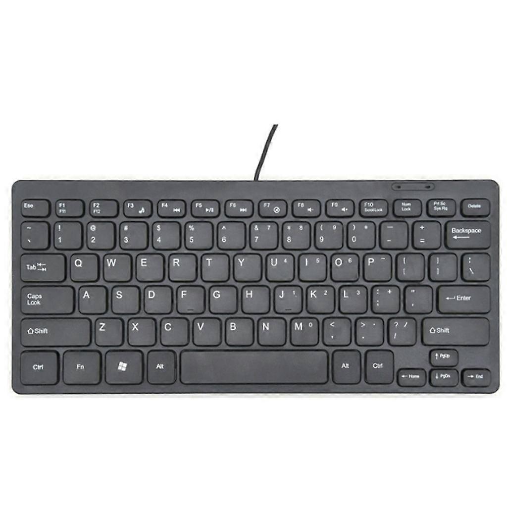 Protable Ultra-thin Mini Wired Keyboard USB Waterproof Home Office Keyboard