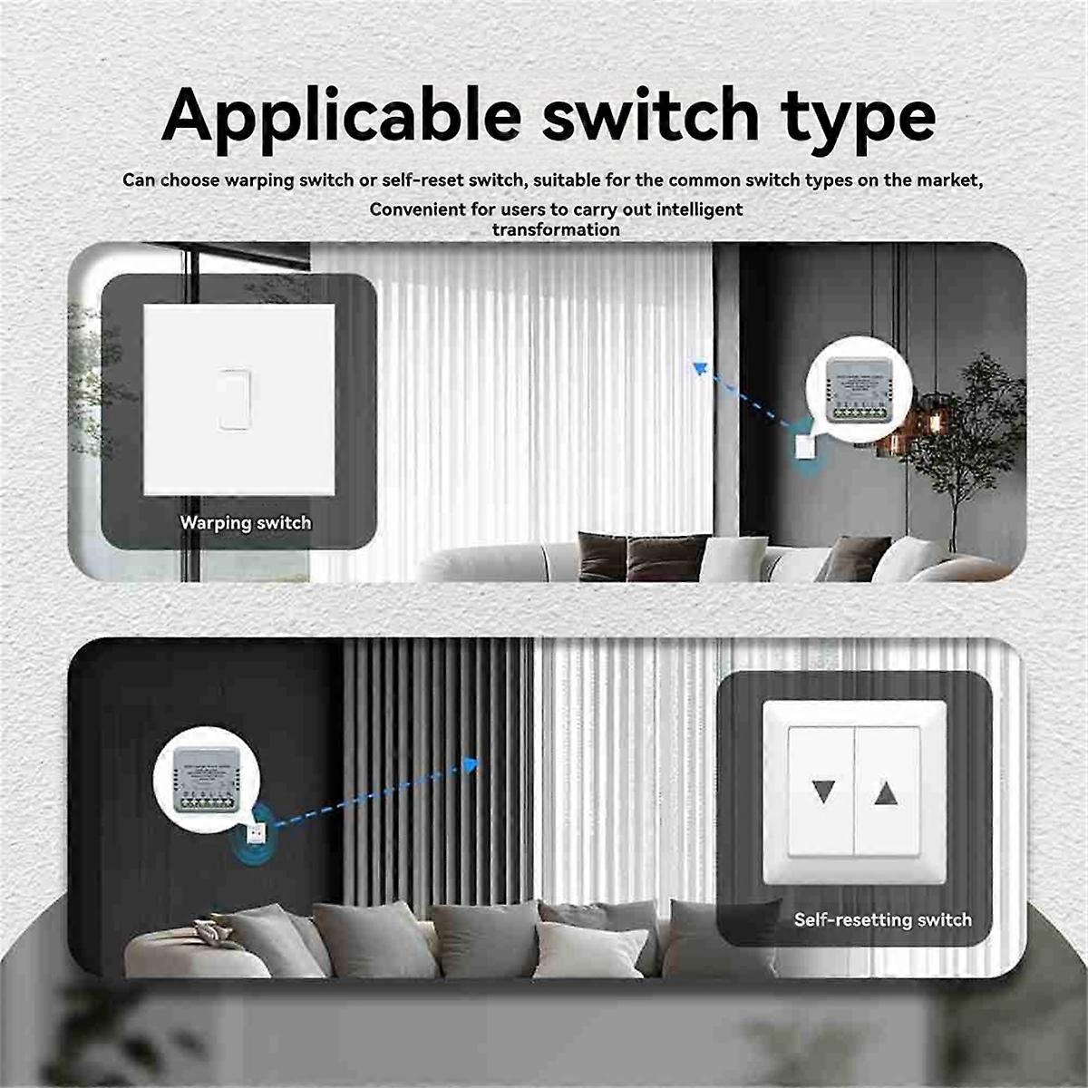 Tuya Zigbee Smart Curtain Switch for Roller Blinds &/ Home
