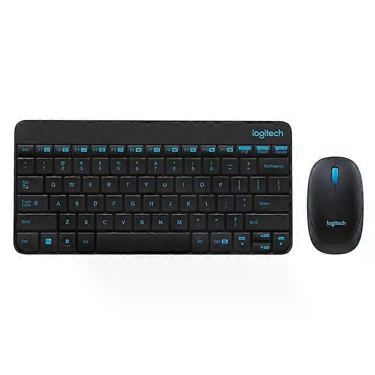 Wireless Keyboard and Mouse Set-Nano USB,Compact,Black-Logitech Black