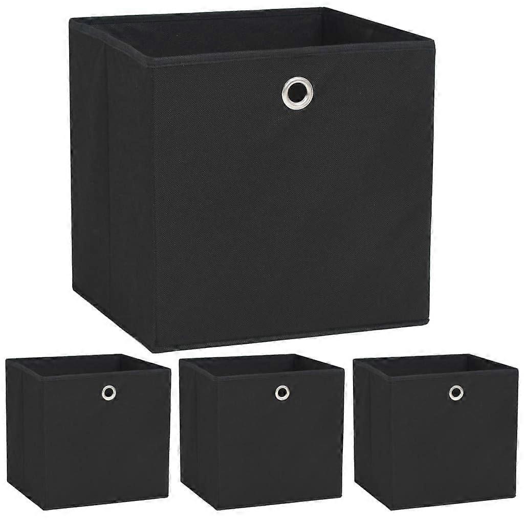 4 Pack Storage Boxes Non-Woven Fabric Space-Saving Design