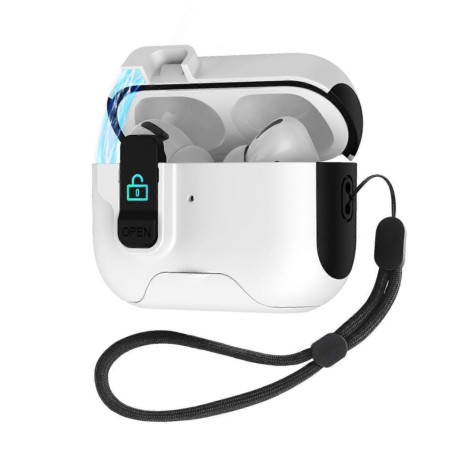 Automatic Pop-up Cover Holder Earphone Case with Switch Lock