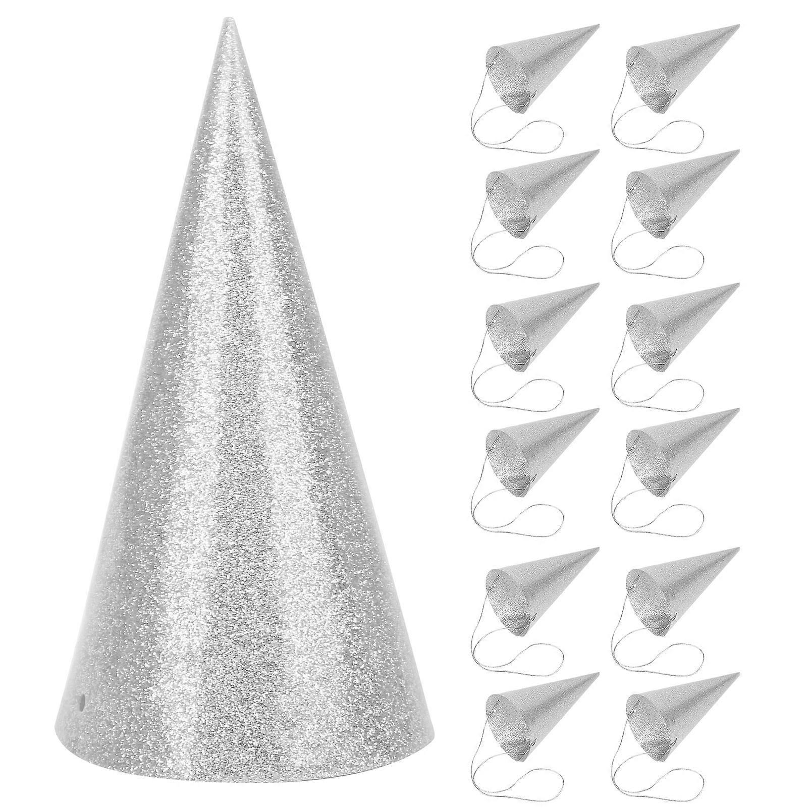 Reusable Glitter Paper Party Hat Adjustable Comfortable Elegant