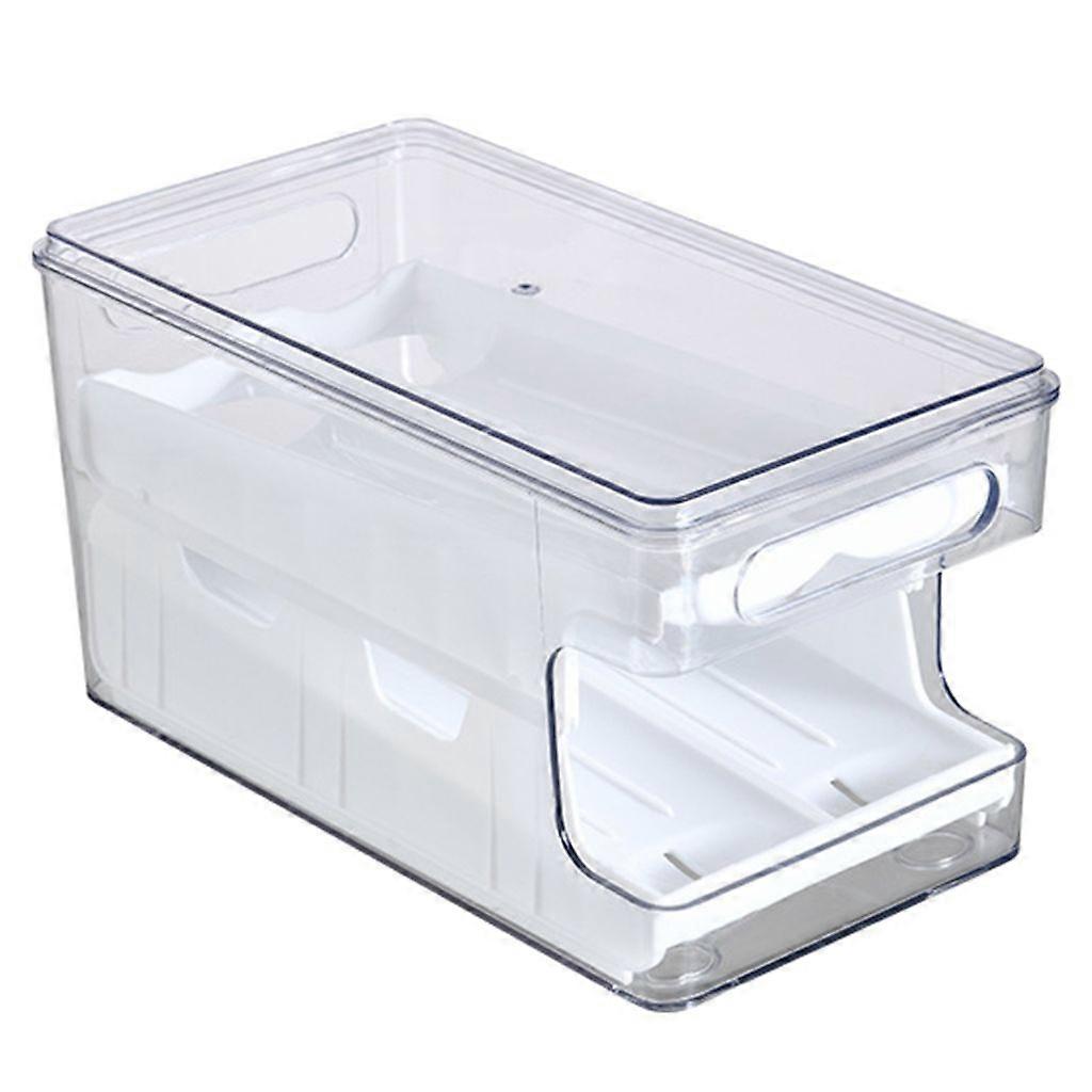 Secure Eggs Storage Box Slide Eggs Container Automatic Scrolling Eggs Holder