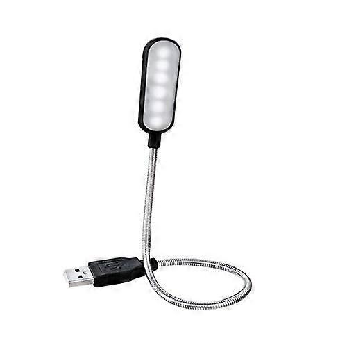 USB LED Desk Lamp 360 Degree Flexible Adjustable Table Lamp with 6 Bright LEDs for Reading and Work