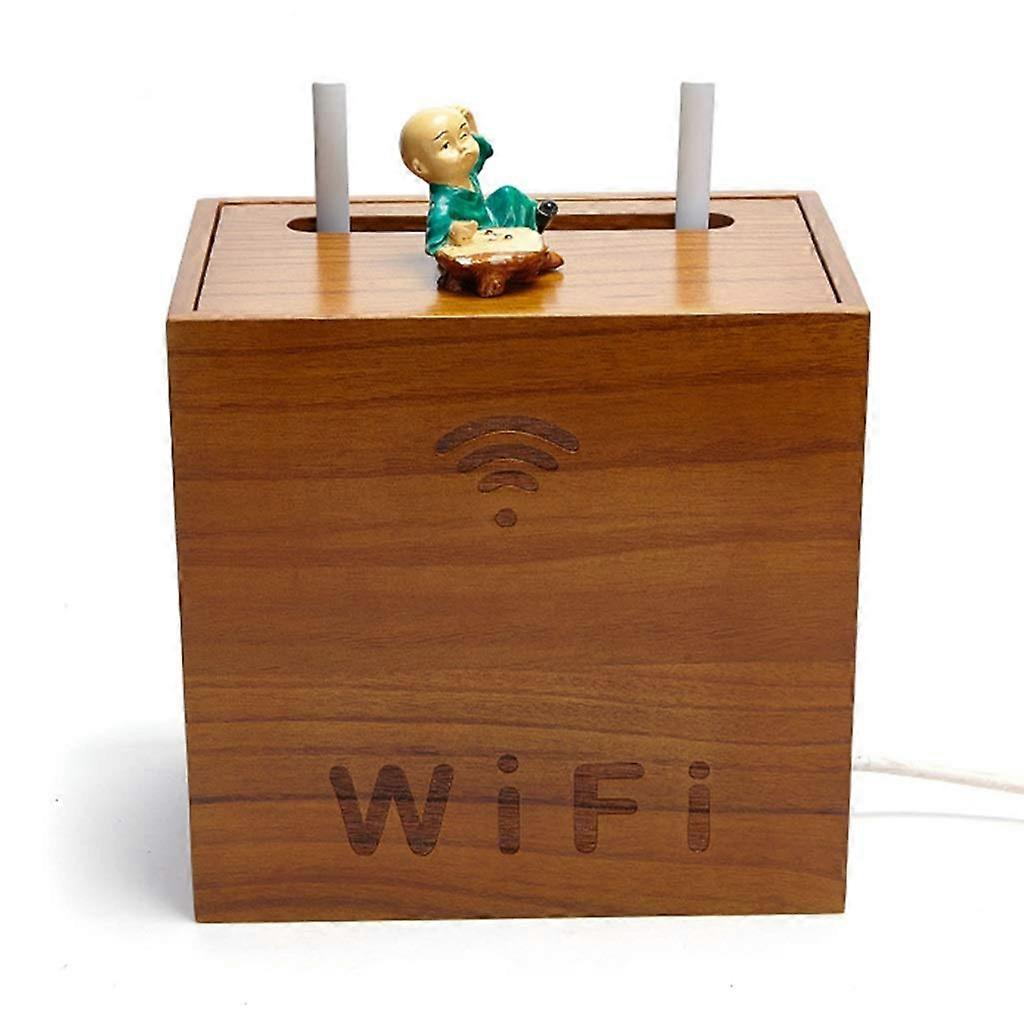 Floating Shelves Wooden Cable Regular Box Power Cable Sockets Storage Boxes WiFi Router Shelf Usb Hubs