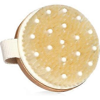 Tørbørstning kropsbørste, fysisk eksfolierende skrubber, lymfedrænage massager børste, cellulite remover børster, bad børste til brusebad, naturlig B