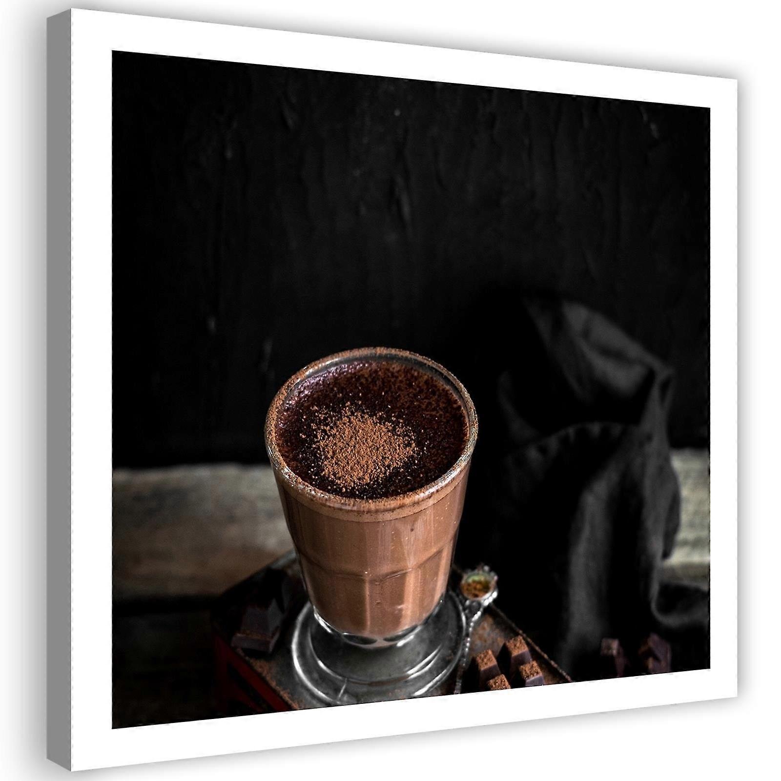 Impression sur toile, Chocolat chaud - 30x30