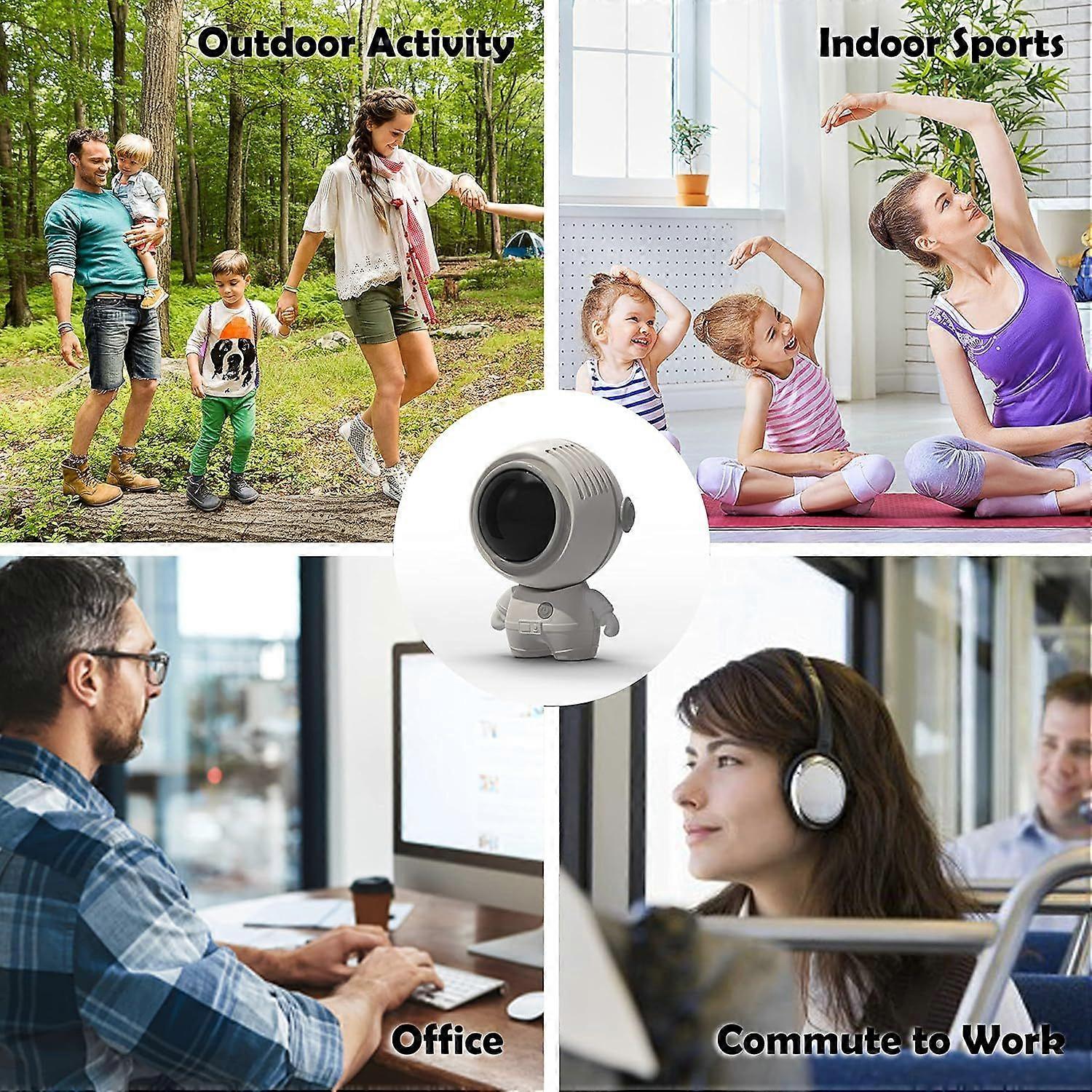 Portable Mini Bladeless USB Fan (White)