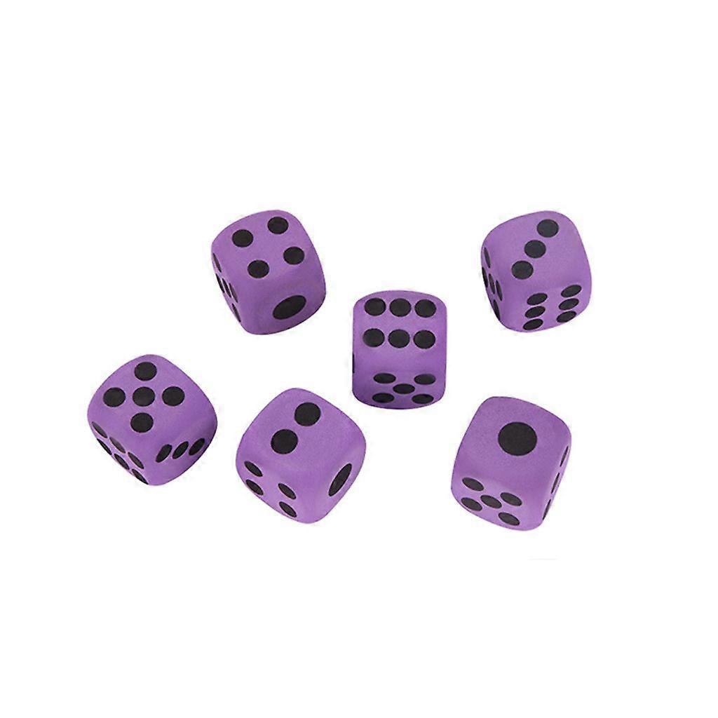 6Pcs EVA Foam Playing Dice, Block Party Board Game Dices For Children Toddlers