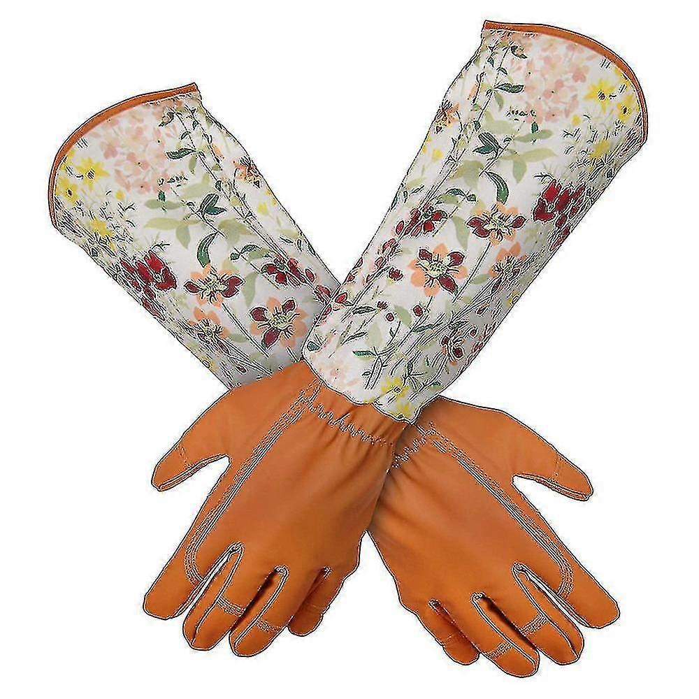 Gardening Gloves Women Ladies Thorn Proof Pruning Garden Gloves With Extra Long Forearm Protection, Rose Pruning Puncture Resistant T