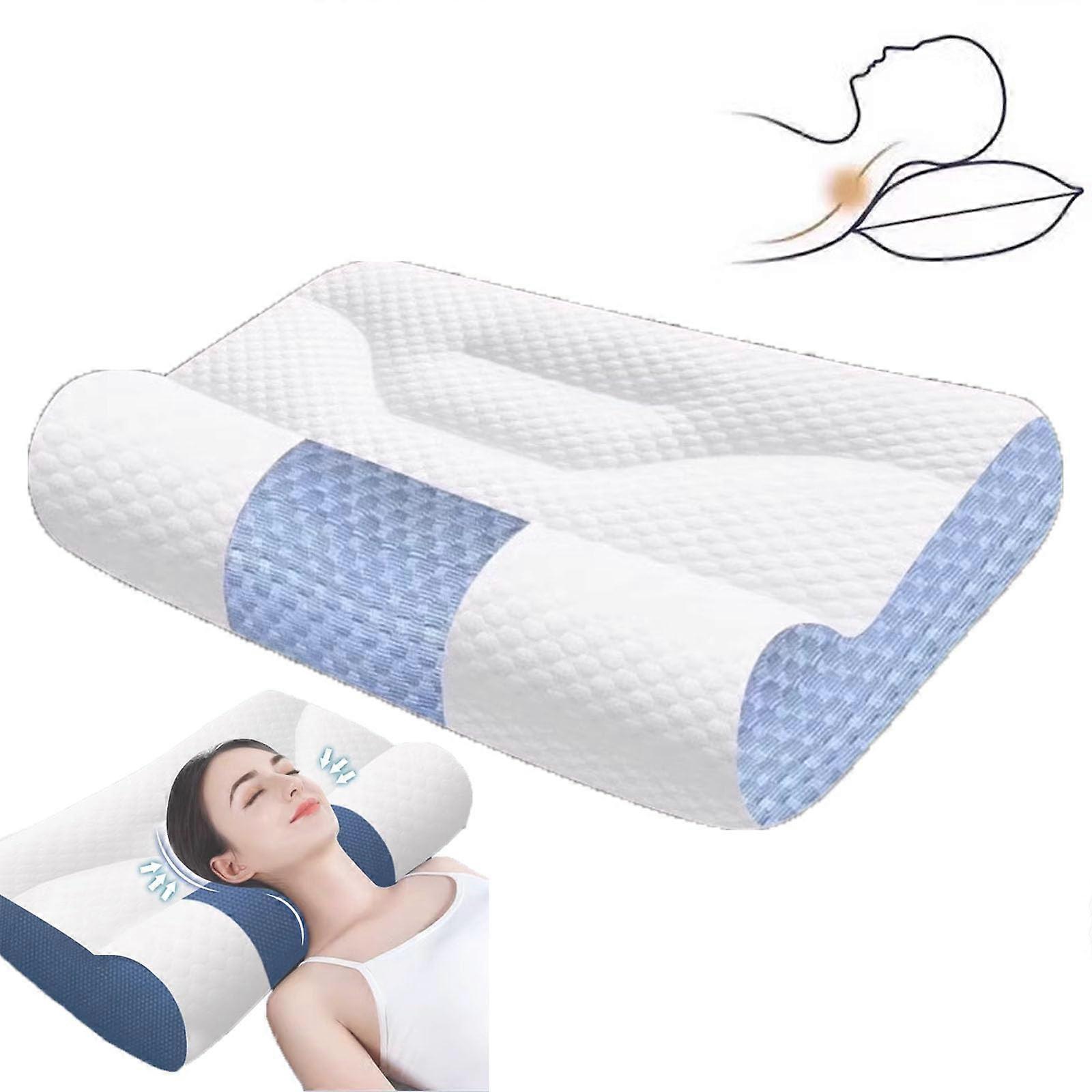Sleep Enhancing Cervical Support Comfort Goose Down Pillow,   Cervical Traction Pillow