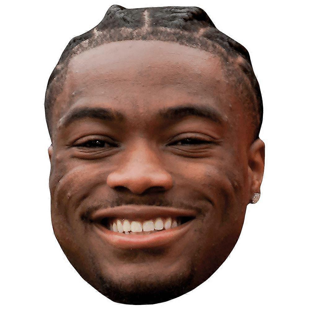 Jalen Milroe (Smile) Celebrity Mask, Flat Card Face