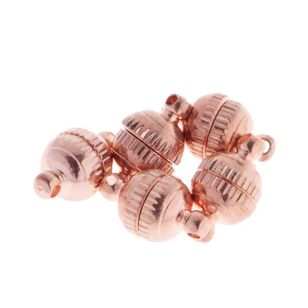 5 Sets Round Magnetic Clasps 14 x 8mm Jewelry Making Findings Connector Beads