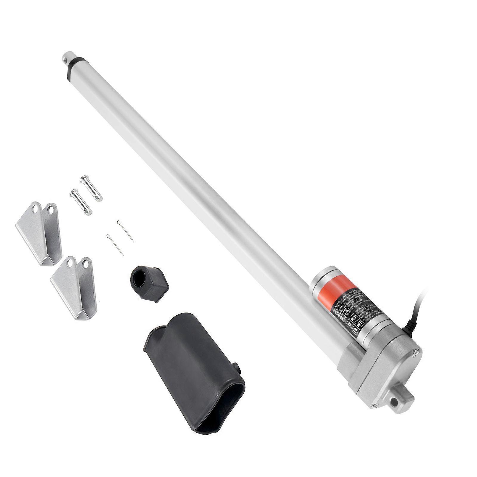 Linear Actuator 12V, 20 Inch Waterproof IP65 Linear Actuator, 660lbs/3000N 0.19"/s Linear Motion Actuator with Mounting Bracket for Outdoor Use