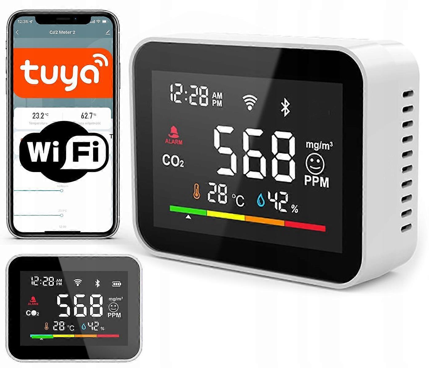 Co2 Carbon Dioxide Meter Sensor Wifi Tuya