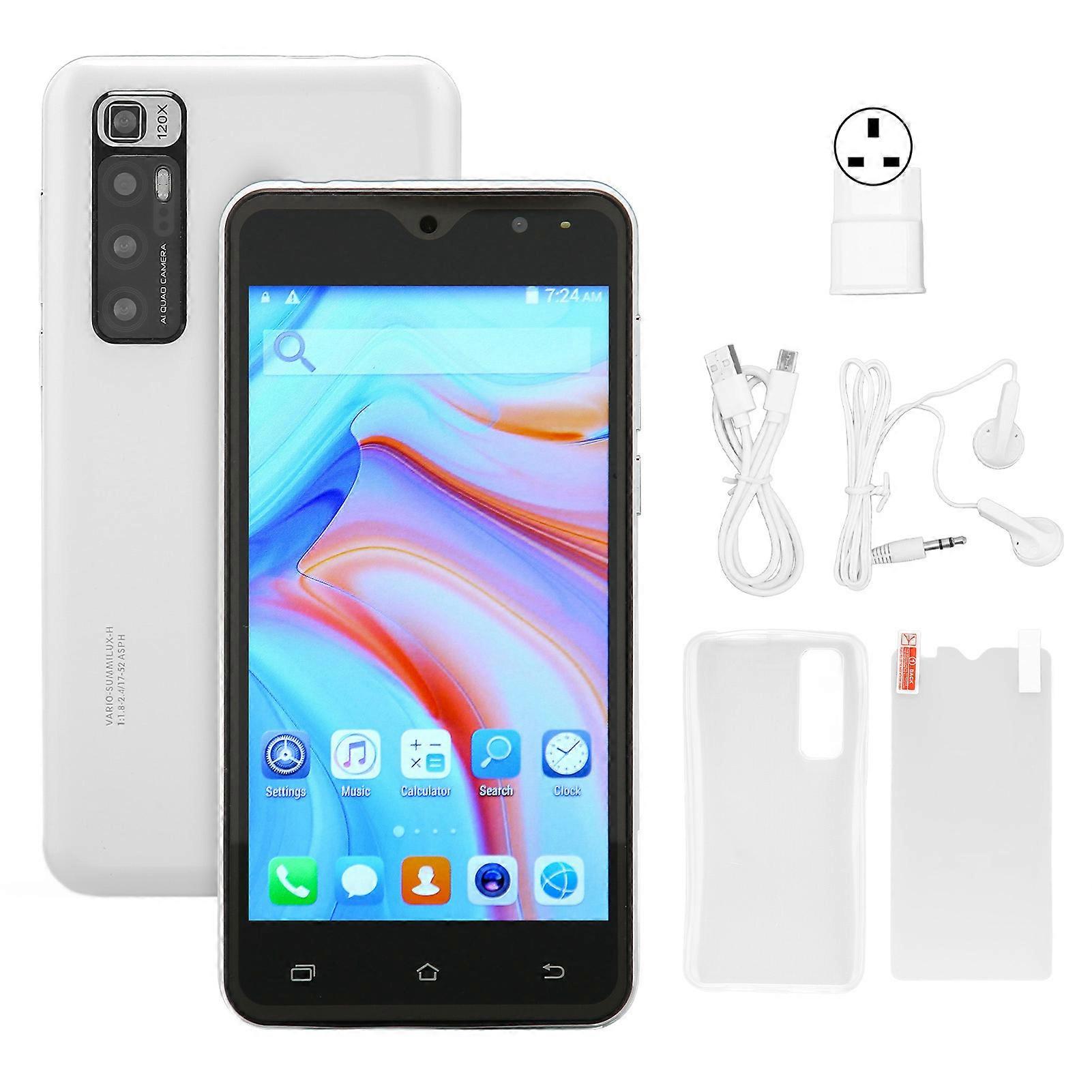 5.0in Smartphones MT6580 8 Core CPU 2.4G and 5G WIFI 2GB 16GB 5MP 8MP Android 11.0 Phone for Business White