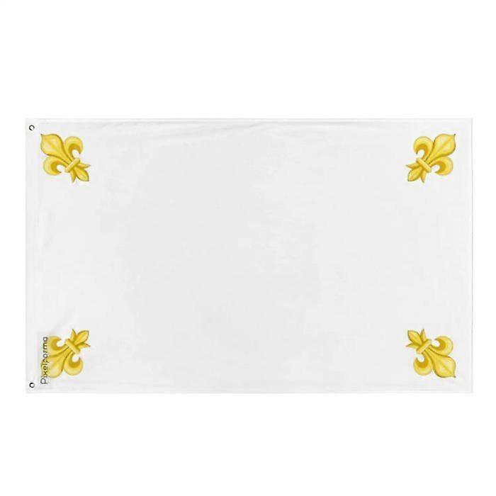 White flag of the Kingdom of France – 128 x 192 cm – Polyester – Iron grommets – Durable