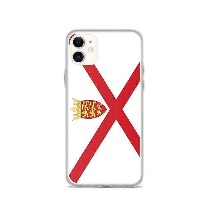 Phone Case - PIXELFORMA - Jersey Flag - Compatible with iPhone 11 - Flexible - Durable and Shockproof