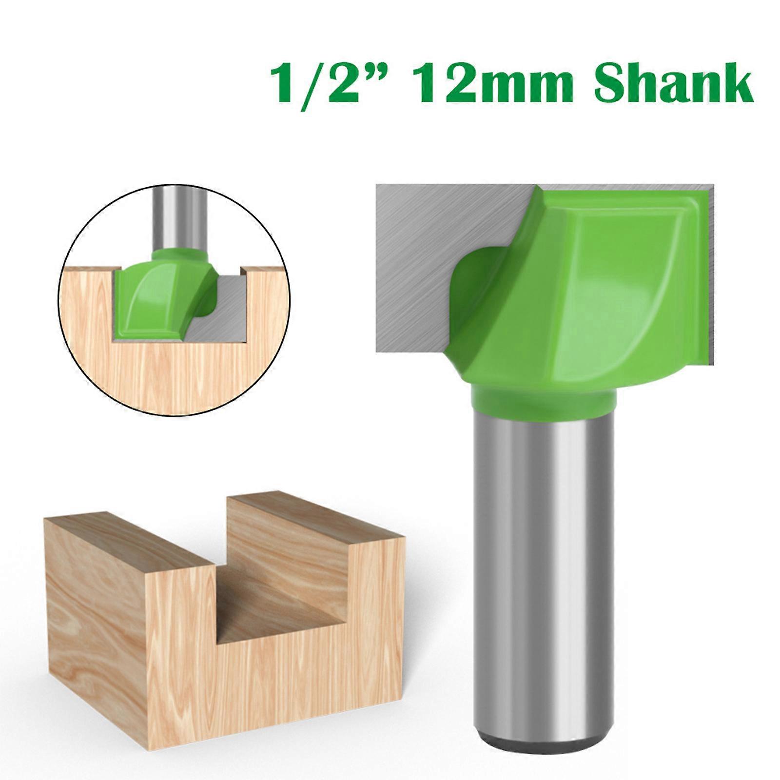 Precise Woodworking Bottom Cleaning Routers Bit with Green Coating for ...