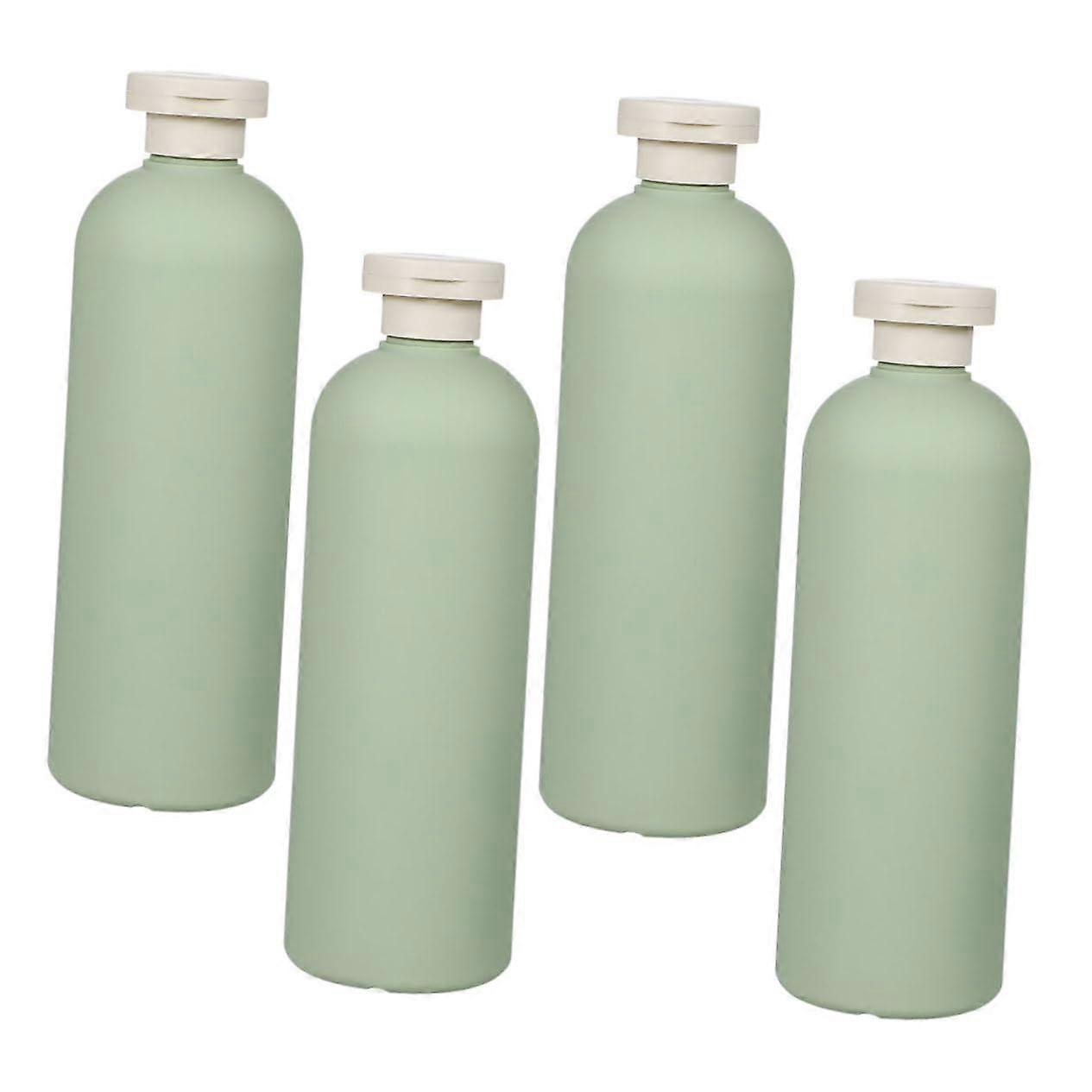 Squeeze Bottles 4-Pack Leakproof Travel Bottles Wide Mouth Refillable For Shampoo And Conditioner