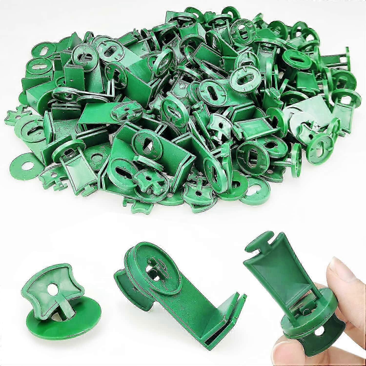 300pcs Greenhouse Twist Clip Kit Green Fixing Clips And Washers,for Aluminium Greenhouse Insulation Netting Shading - Ya