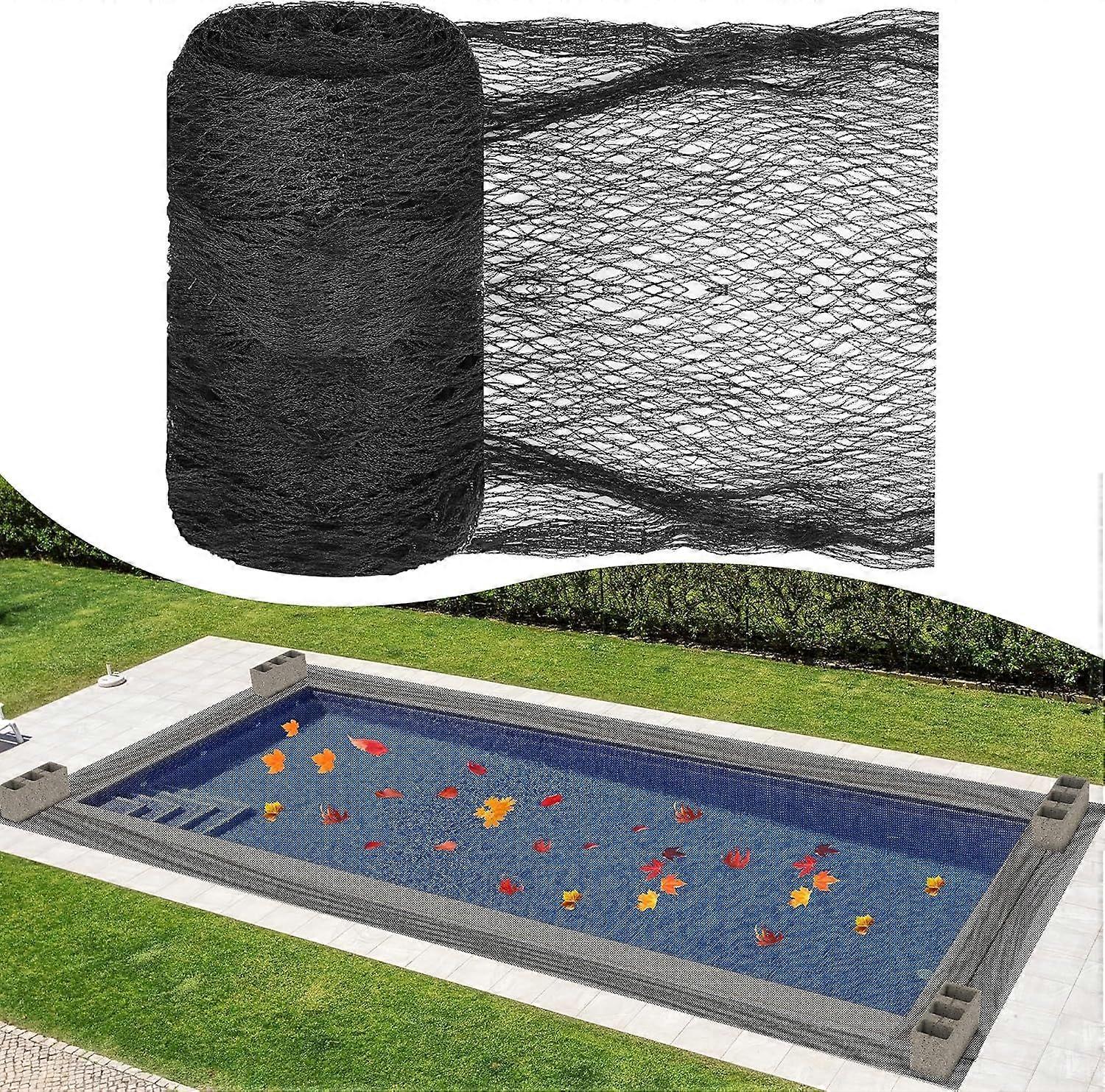 2025 Latest Model 15x20ft Pool Leaf Net Cover - Tough HDPE Mesh for Sparkling