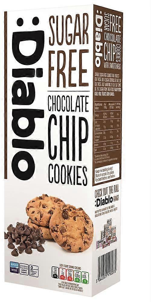 Diablo Sugar Free Chocolate Chip Cookies 130g