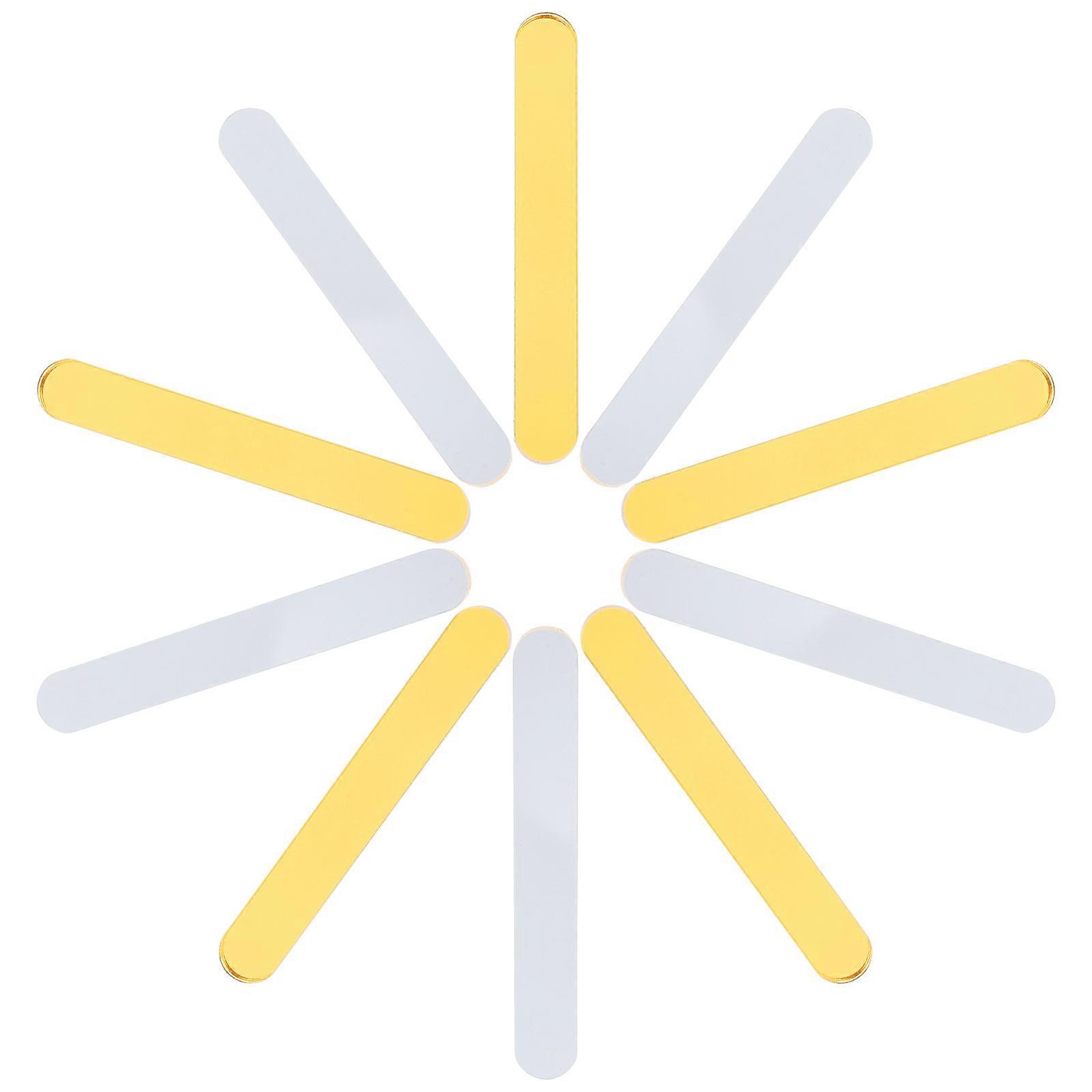 30pcs Acrylic Ice Cream Sticks DIY Acrylic Ice Lolly Sticks Ice Cream Making Sticks