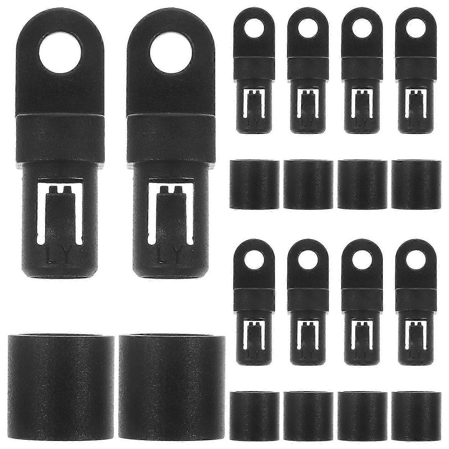 10 Pcs Outdoor Cable Clips Kayak Bungee Cord Kit Plastic Hooks Boat Elastic Cord Rope Hook
